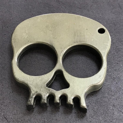 Zinc Alloy Outdoor Two Finger Skull Portable EDC Decoration Tool