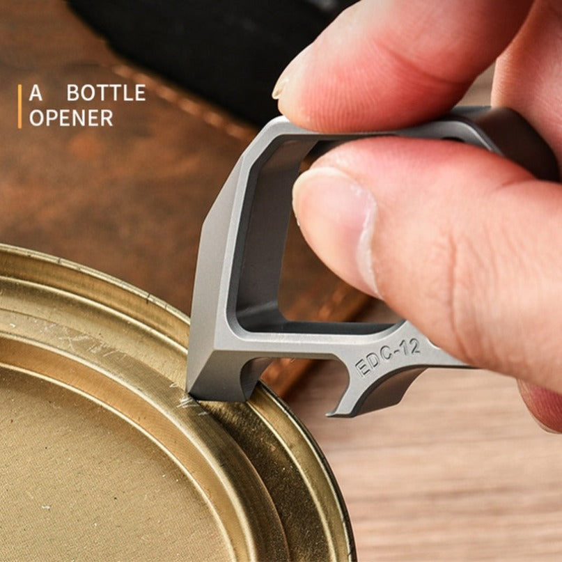 Titanium Multifunctional Pendant Bottle Opener Outdoor Tool