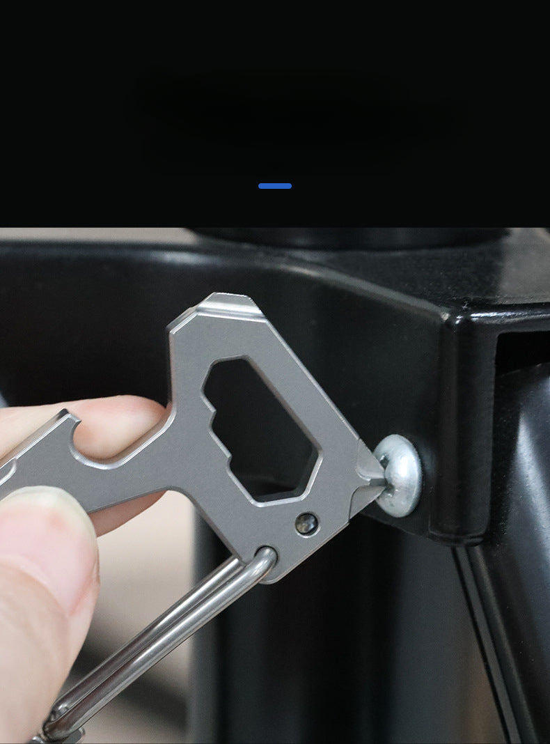 Multifunctional Titanium Alloy Bottle-opening Buckle