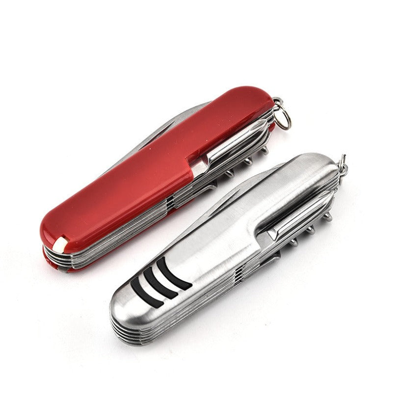 Multifunctional Folding Knife Bottle Opener Scissors Saw EDC
