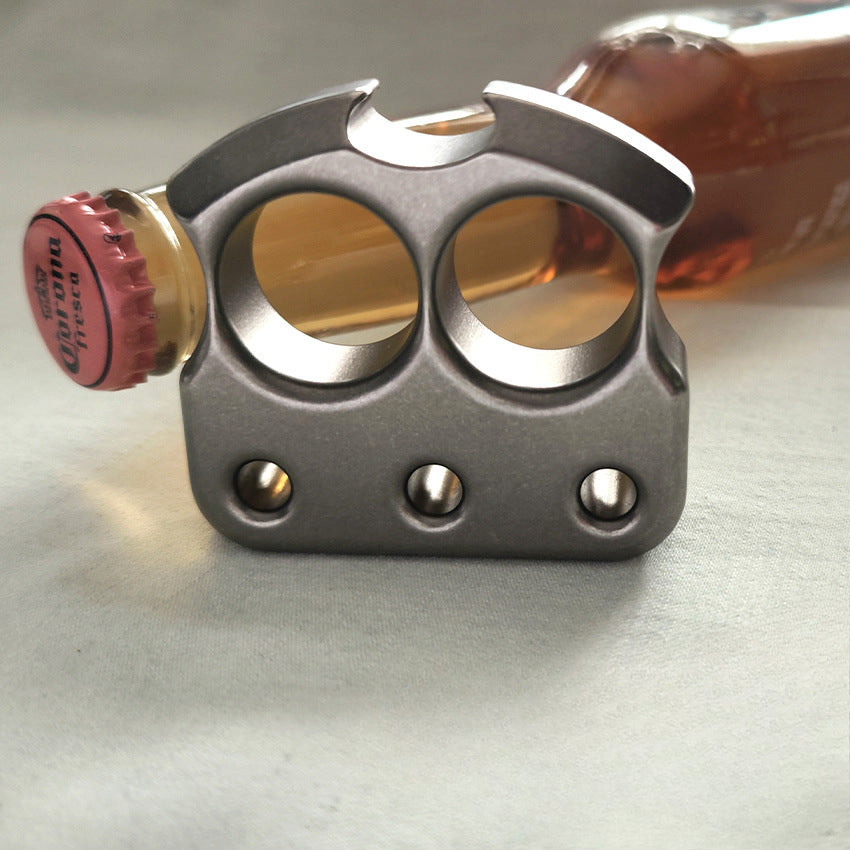 Titanium Alloy Multifunctional Lightweight Two Hole Bottle Opener Portable