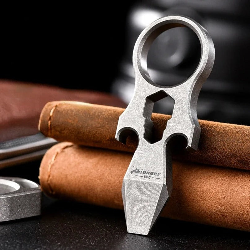 Titanium Alloy Safety Gear Crowbar Hexagonal Wrench Bottle Opener