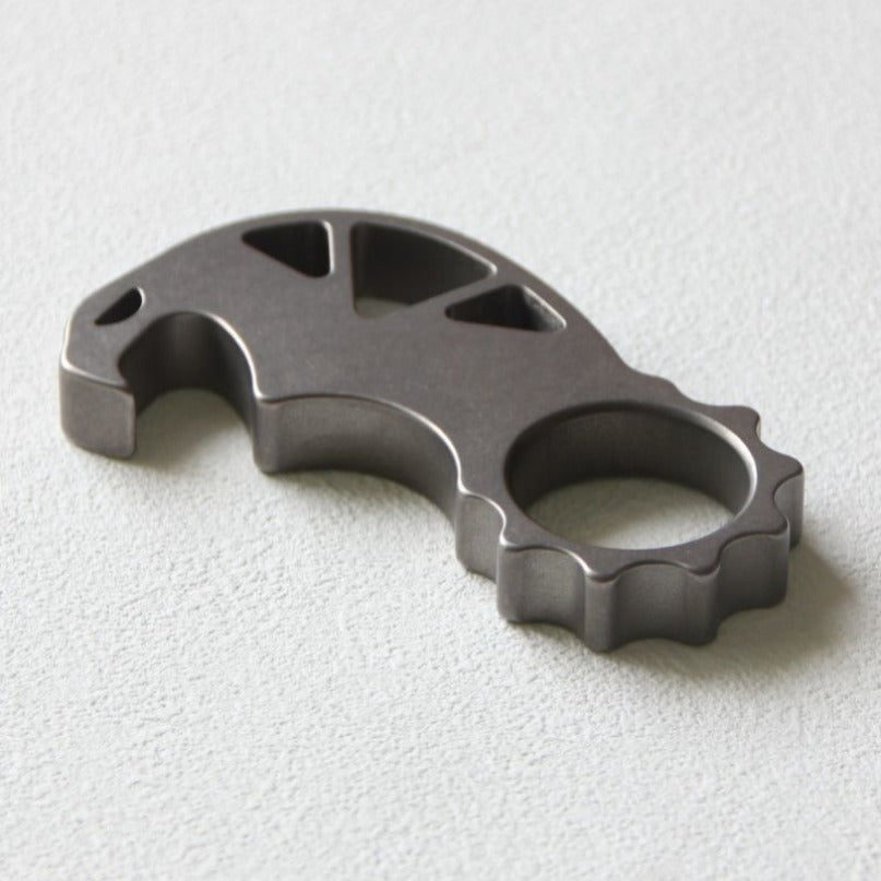 Titanium Monster Titanium Bottle Opener Multifunctional Keychain EDC Backpack Tool
