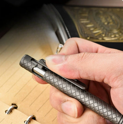Titanium Lattice Slider Bolt ColorShift EDC Outdoor Pen