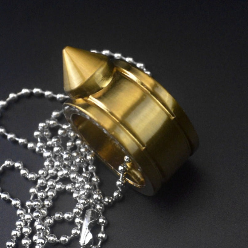 Zinc Alloy Pocket One Finger Ring Pendant EDC Tools