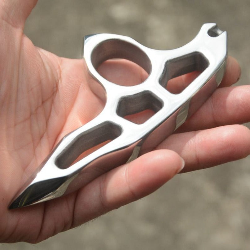 Stainless Steel Steel Thickened Single Hole EDC Tool Optional Binding Rope