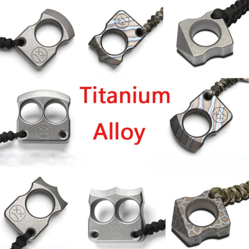 Titanium Pocket Various Styles Mini Titanium Multifunctional Outdoor Portable Ring