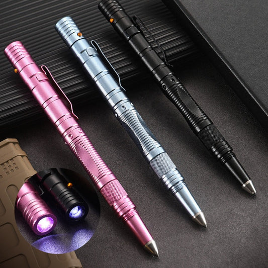 Multifunctional Pen LED Lighting Mini Knives Broken Window EDC