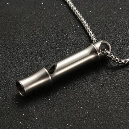 Titanium Single Tube Whistle High Decibel Outdoor Survival EDC