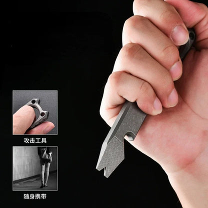 Titanium Alloy Crowbar Wrench Screwdriver Bottle Opener