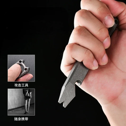 Titanium Alloy Crowbar Wrench Screwdriver Bottle Opener