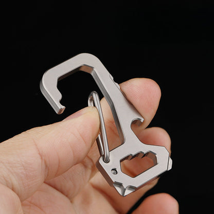 Multifunctional Titanium Alloy Bottle-opening Buckle