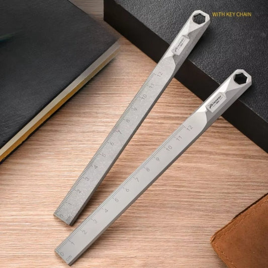 Straight Ruler Titanium Alloy Waist Hanging Crowbar EDC