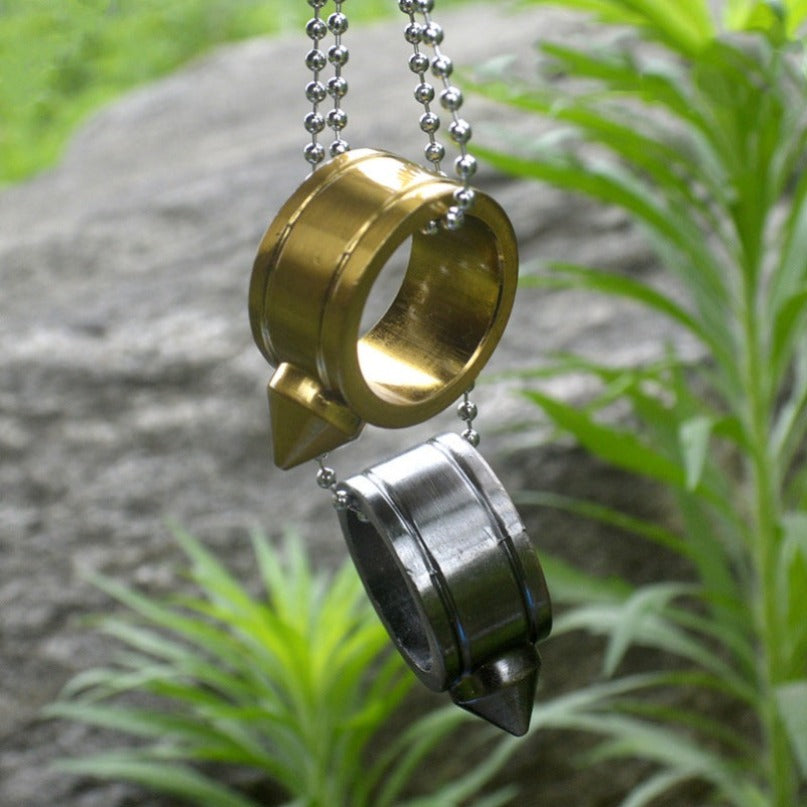 Zinc Alloy Pocket One Finger Ring Pendant EDC Tools