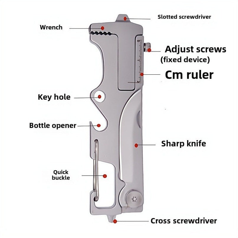 Multi Stainless Steel Keychain Mini Knife Opener Pendant EDC