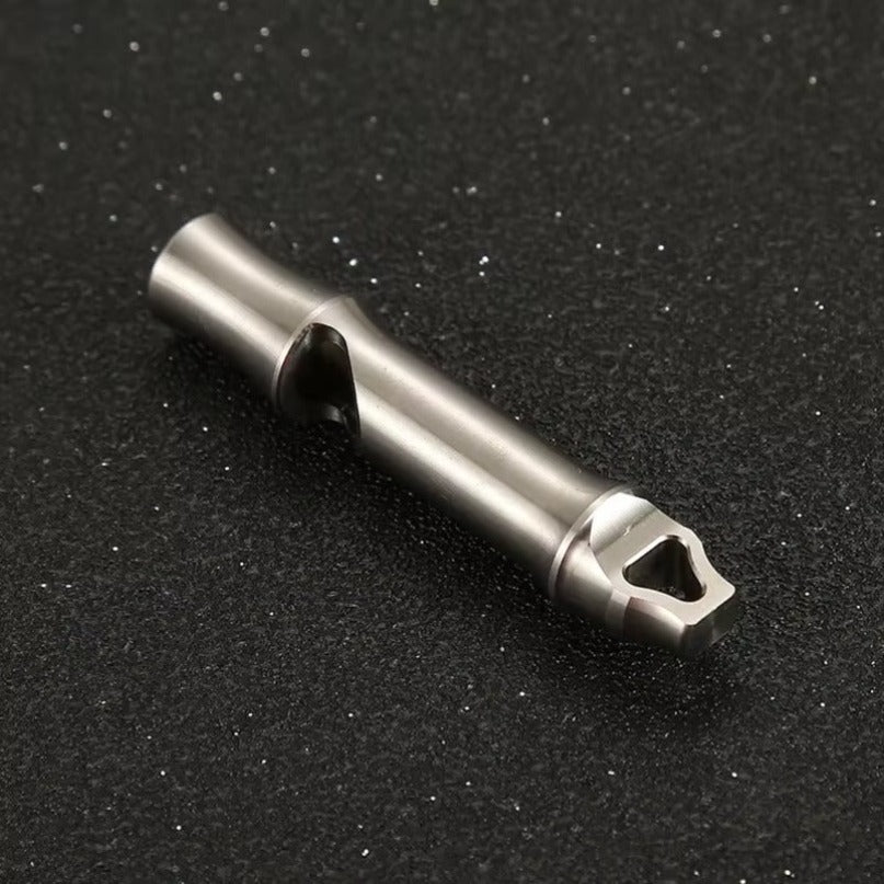 Titanium Single Tube Whistle High Decibel Outdoor Survival EDC