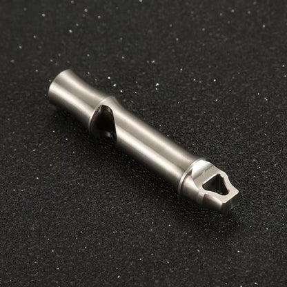 Titanium Single Tube Whistle High Decibel Outdoor Survival EDC