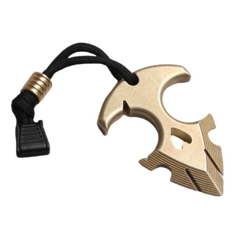 Brass Portable Outdoor Brass Decoration EDC Keychain Backpack Pendant Tool