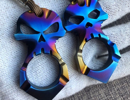 Titanium Mini Skull Portable EDC Decoration Outdoor Tool Keychain