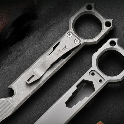 Titanium Alloy Crowbar Wrench Screwdriver Bottle Opener