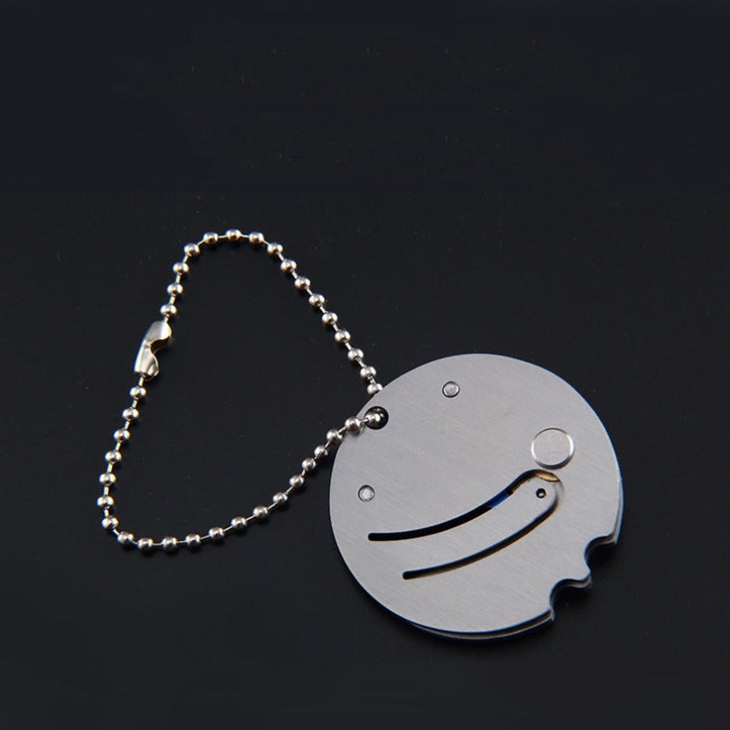 Mini Coin Knife Pendant Chain EDC