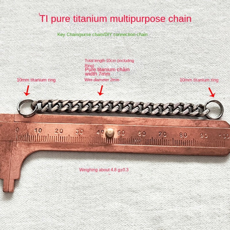 Titanium Chain 304 Steel Toothpick Portable EDC Tool