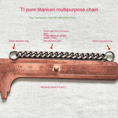 Titanium Chain 304 Steel Toothpick Portable EDC Tool
