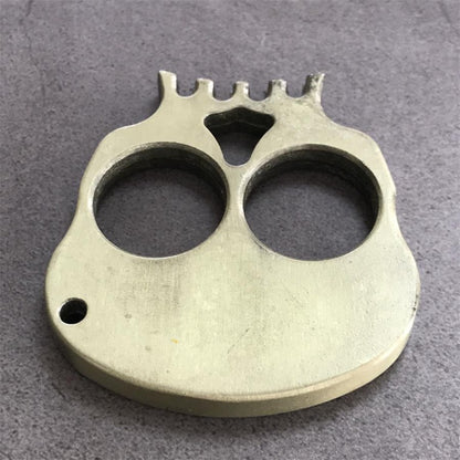 Zinc Alloy Outdoor Two Finger Skull Portable EDC Decoration Tool