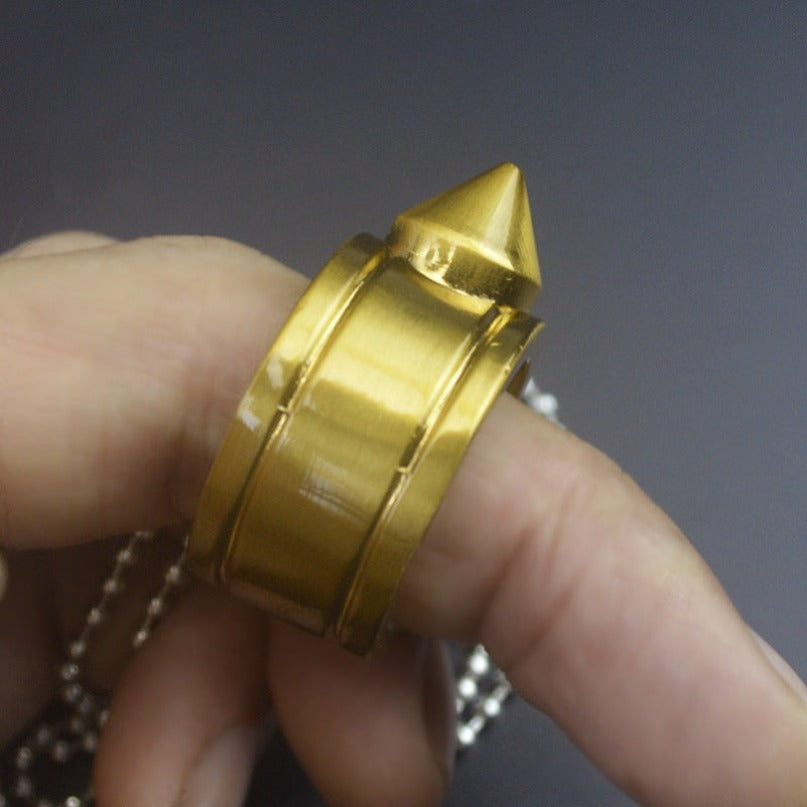 Zinc Alloy Pocket One Finger Ring Pendant EDC Tools