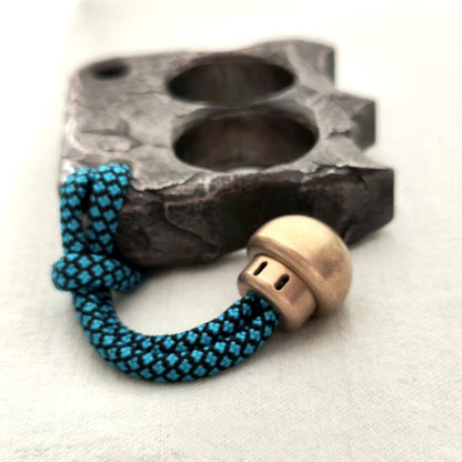 Mushroom Brass Umbrella Rope Knife Pendant