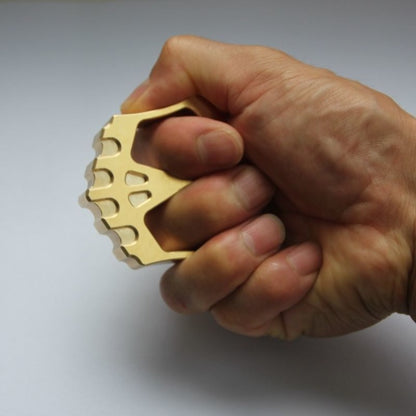 Brass Backpack Keychain Tool Creative Two Hole Brass Mini Outdoor