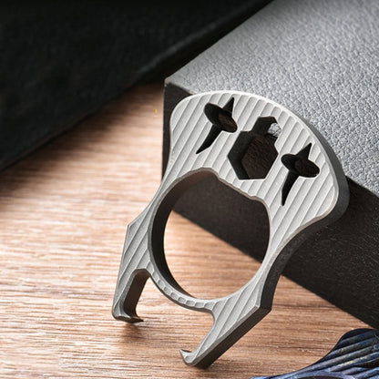 Titanium Mini Multifunctional Bottle Opener EDC Tool Keychain