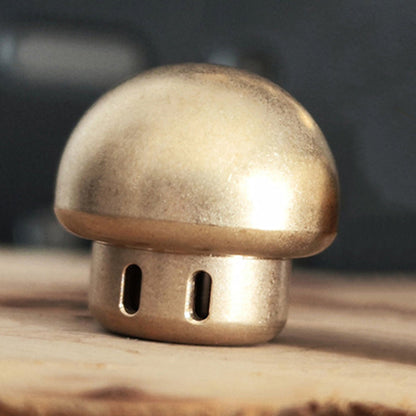 Mushroom Brass Umbrella Rope Knife Pendant