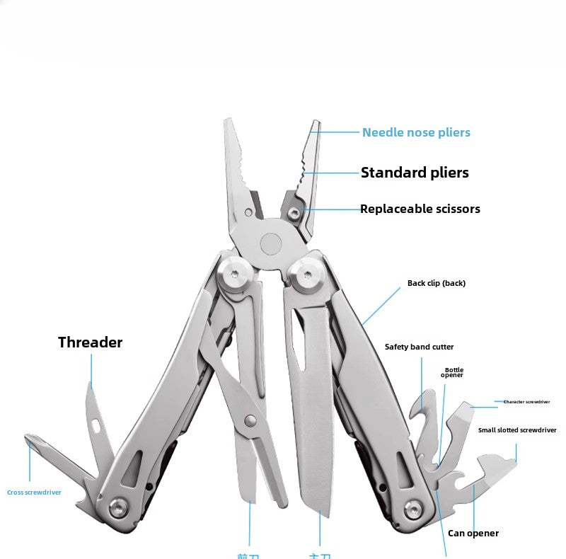 440 Multi EDC  Plier Forceps Mini Knives Scissor Bottle Opener